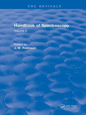 cover image of Handbook of Spectroscopy